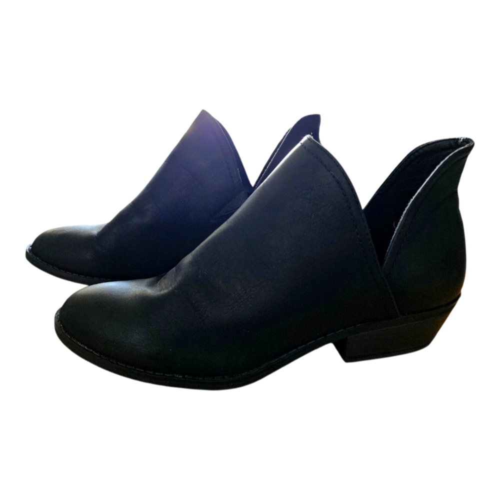 Target Black Women's Ankle Booties Size 10 Slip On